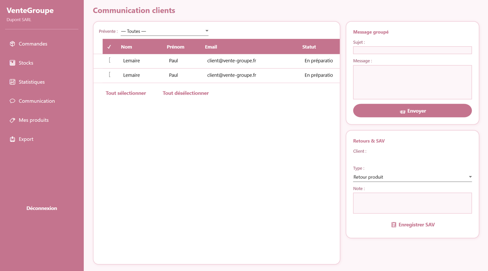 Communication clients